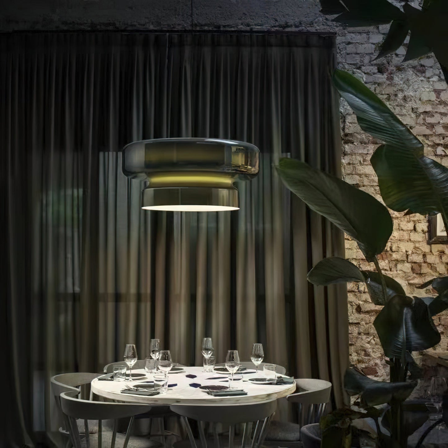 Suspension Bohemia - Lampe en Verre Soufflé avec LED Intégrée, Design Organique