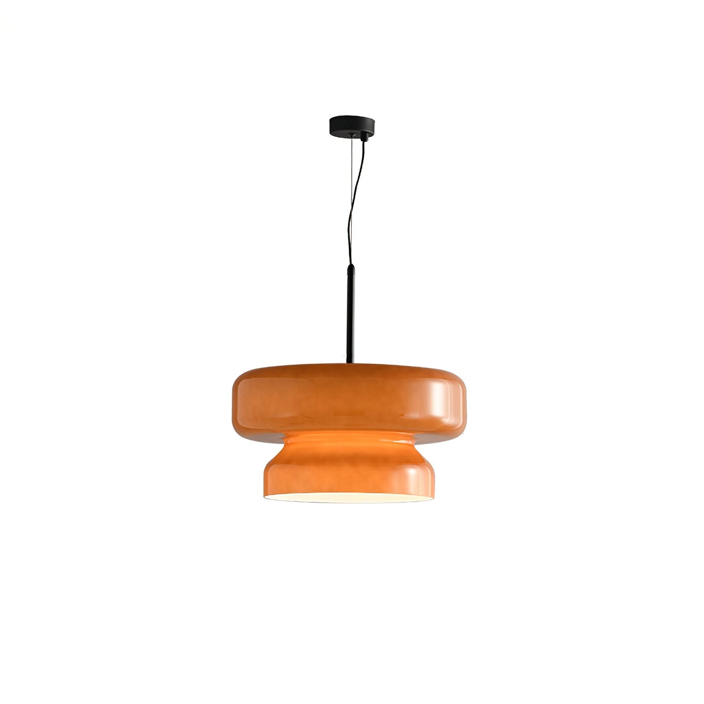 Suspension Bohemia - Lampe en Verre Soufflé avec LED Intégrée, Design Organique