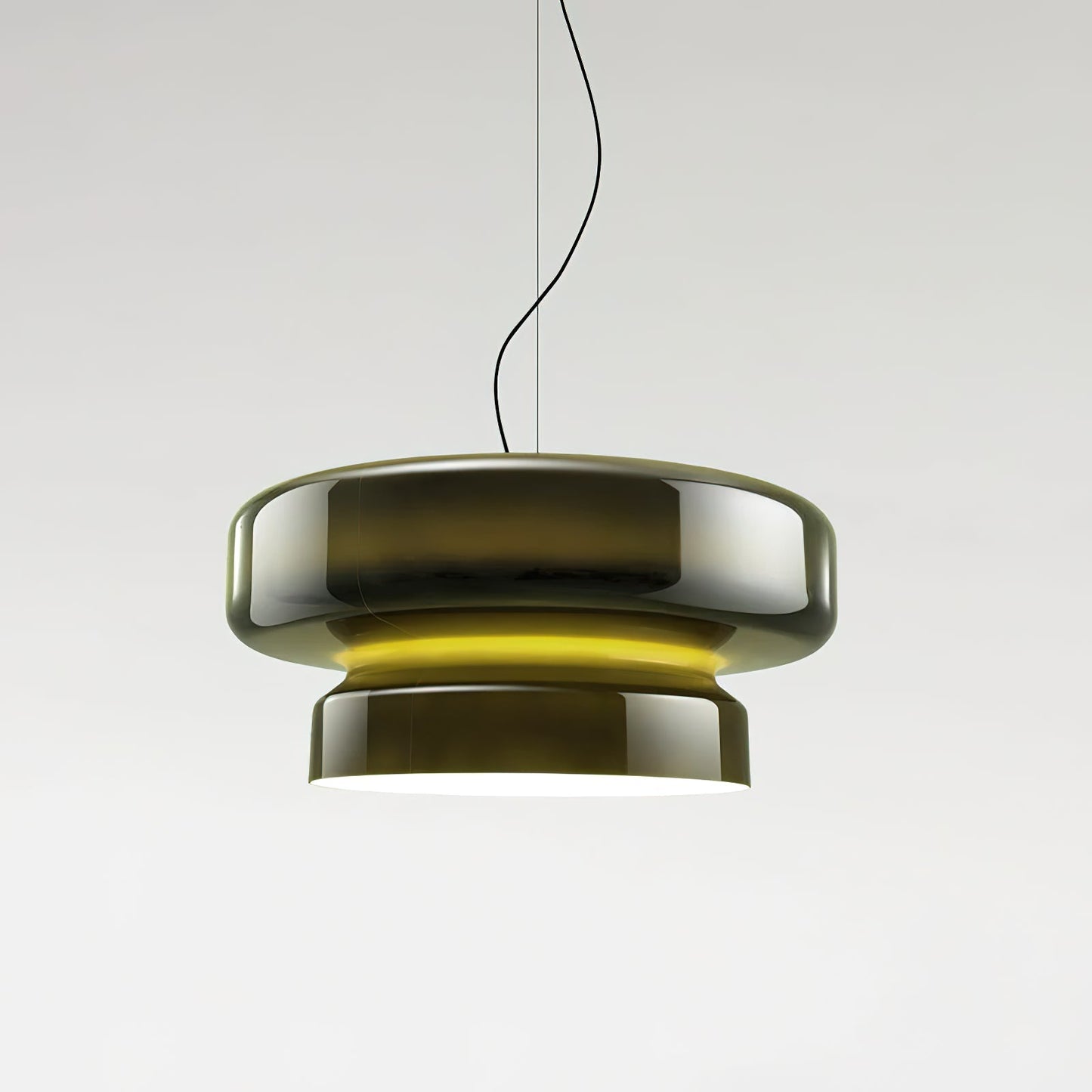 Suspension Bohemia - Lampe en Verre Soufflé avec LED Intégrée, Design Organique