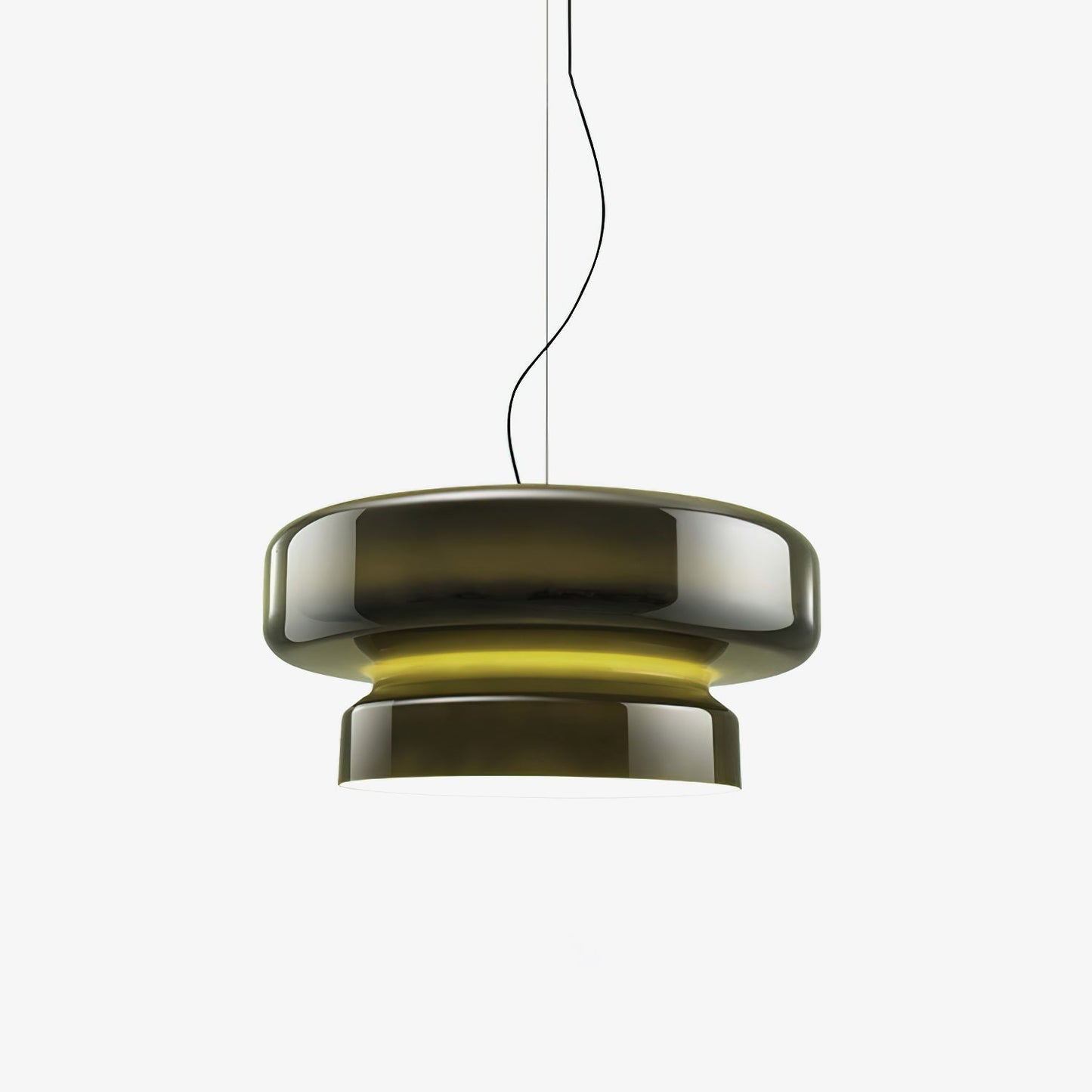 Suspension Bohemia - Lampe en Verre Soufflé avec LED Intégrée, Design Organique