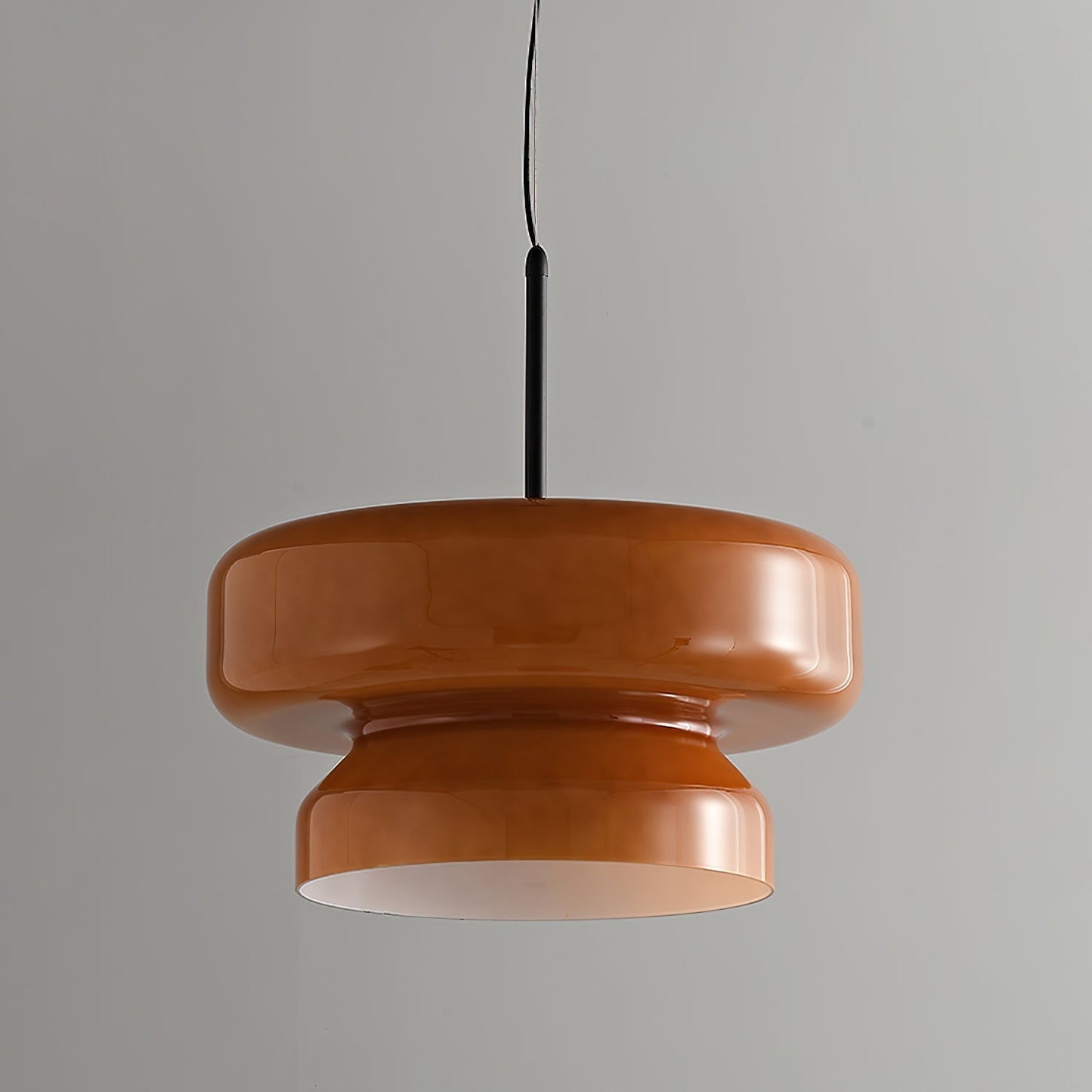 Suspension Bohemia - Lampe en Verre Soufflé avec LED Intégrée, Design Organique