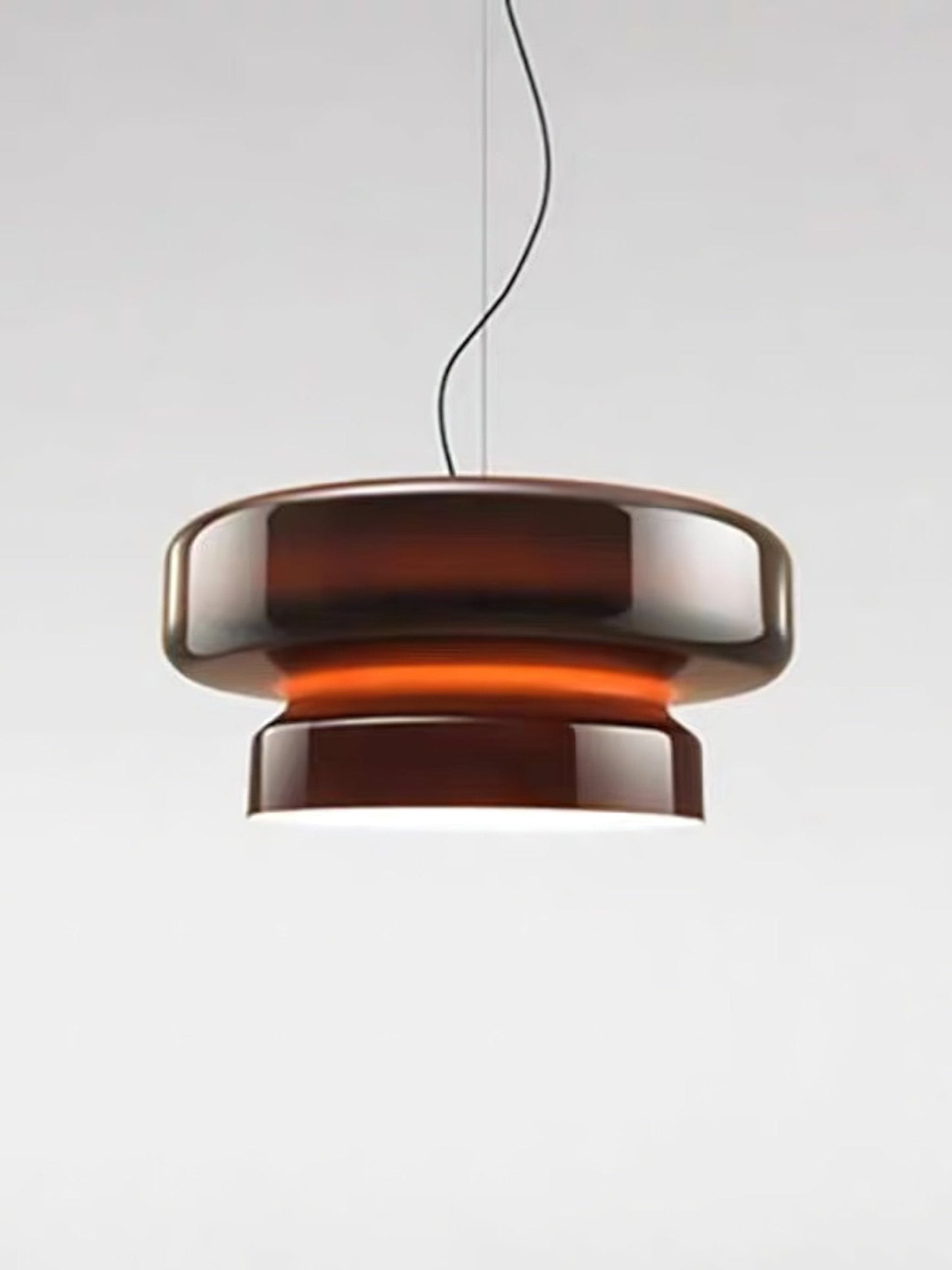 Suspension Bohemia - Lampe en Verre Soufflé avec LED Intégrée, Design Organique