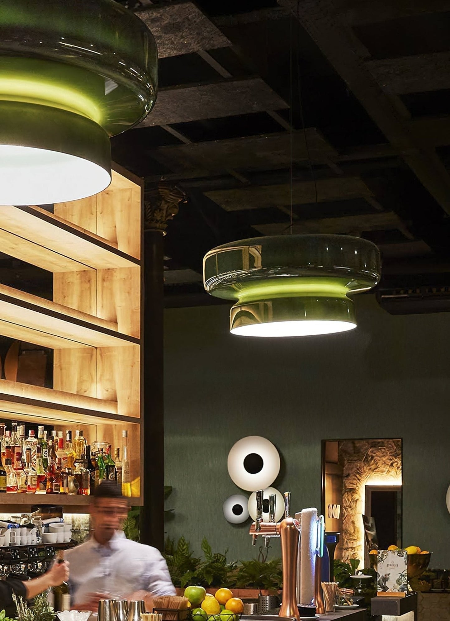 Suspension Bohemia - Lampe en Verre Soufflé avec LED Intégrée, Design Organique