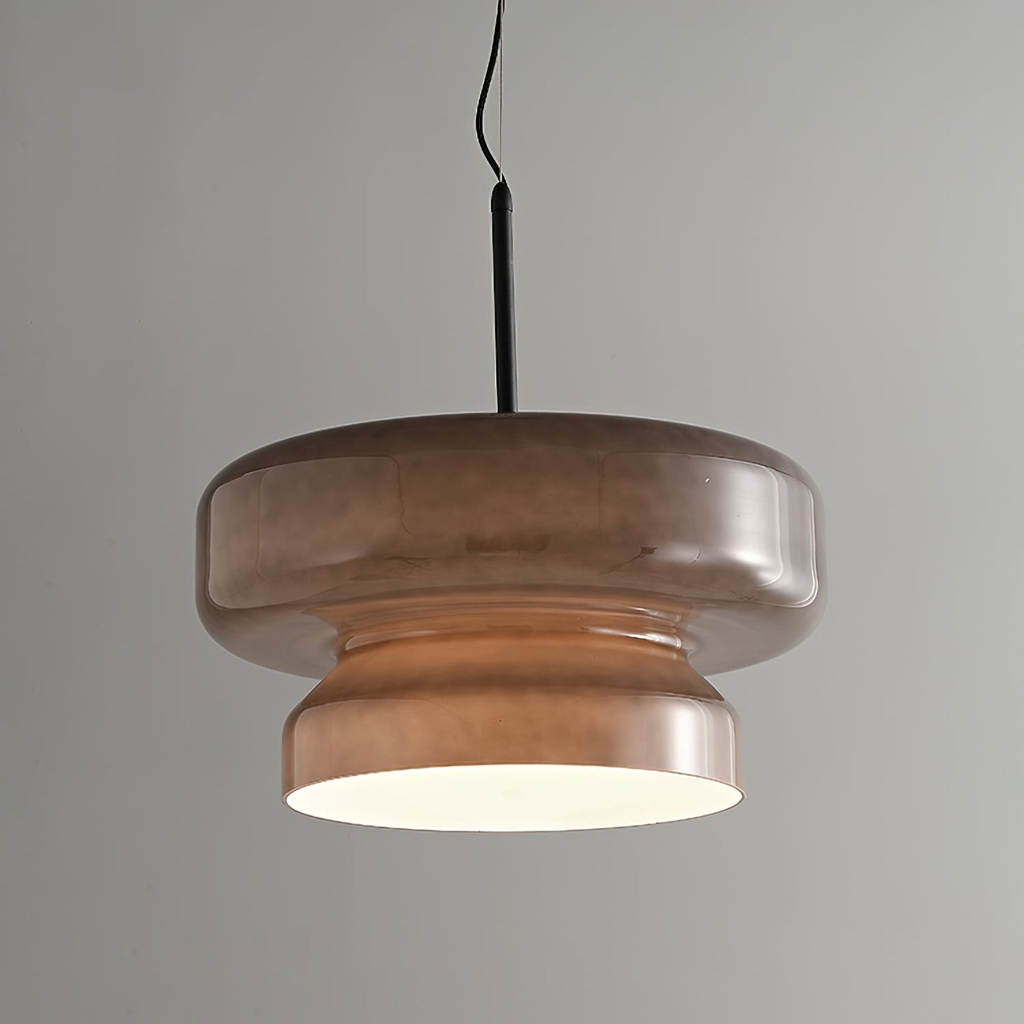 Suspension Bohemia - Lampe en Verre Soufflé avec LED Intégrée, Design Organique