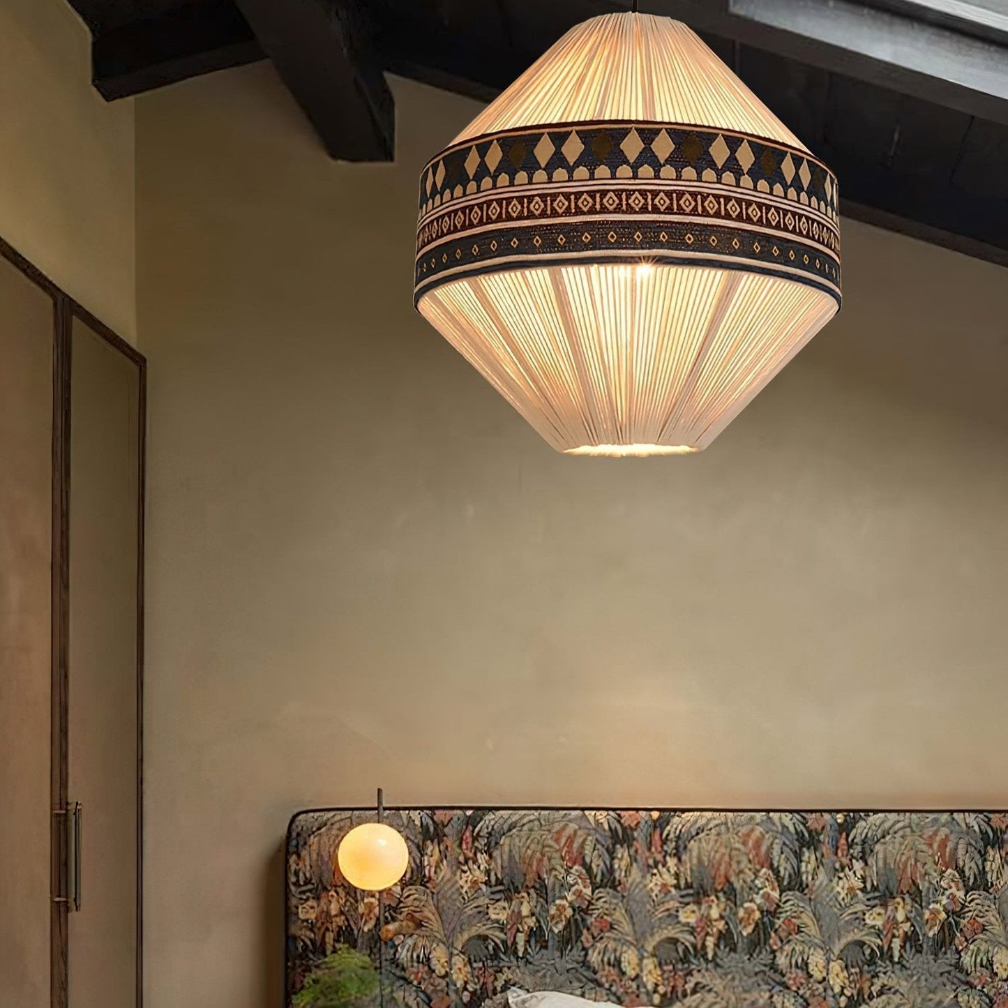 Suspension Bohemian Fringe - Lampe Pendante avec Franges et Design Tribal