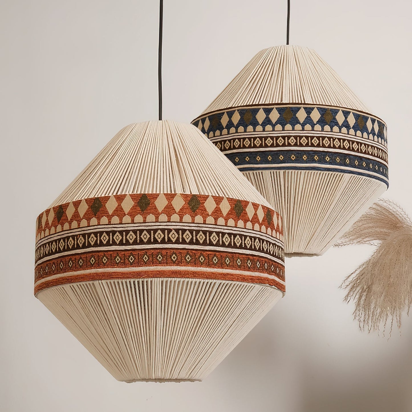 Suspension Bohemian Fringe - Lampe Pendante avec Franges et Design Tribal
