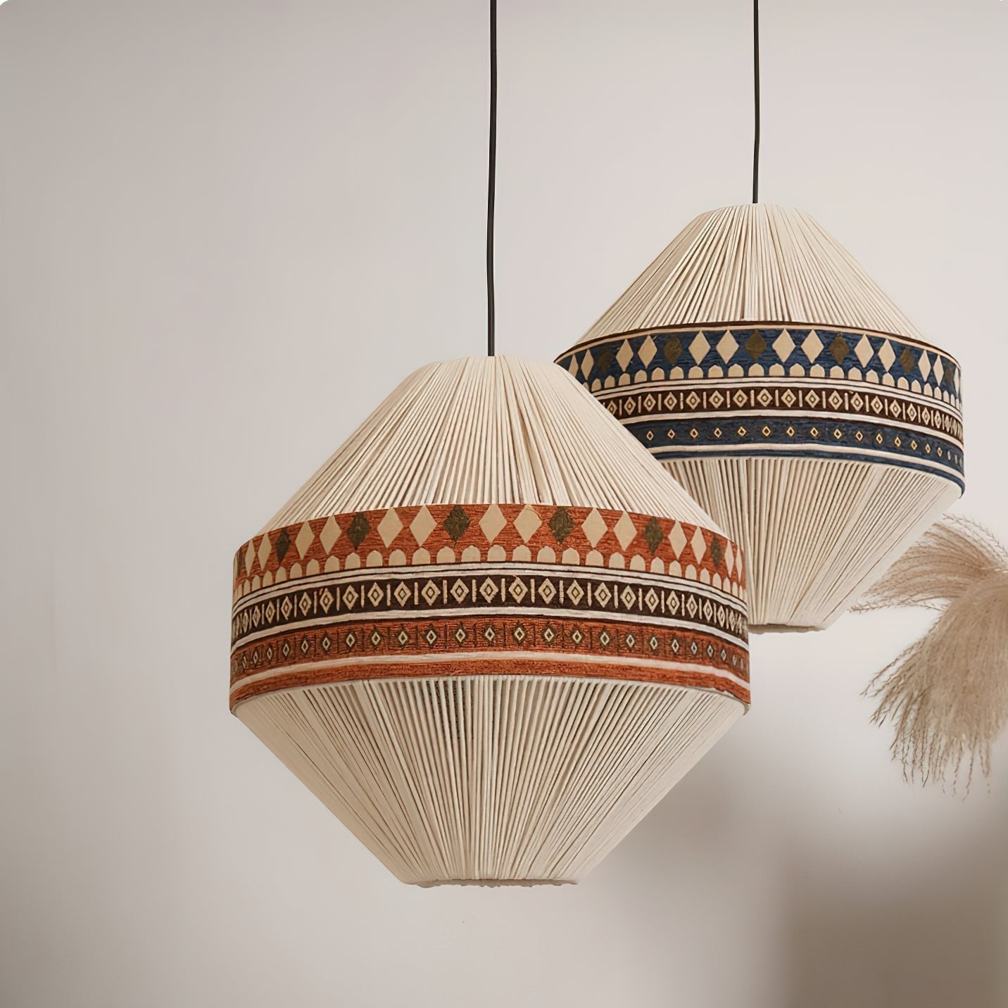 Suspension Bohemian Fringe - Lampe Pendante avec Franges et Design Tribal