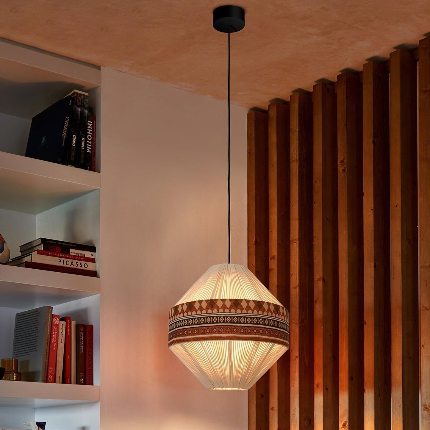 Suspension Bohemian Fringe - Lampe Pendante avec Franges et Design Tribal