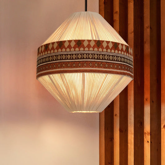 Suspension Bohemian Fringe - Lampe Pendante avec Franges et Design Tribal