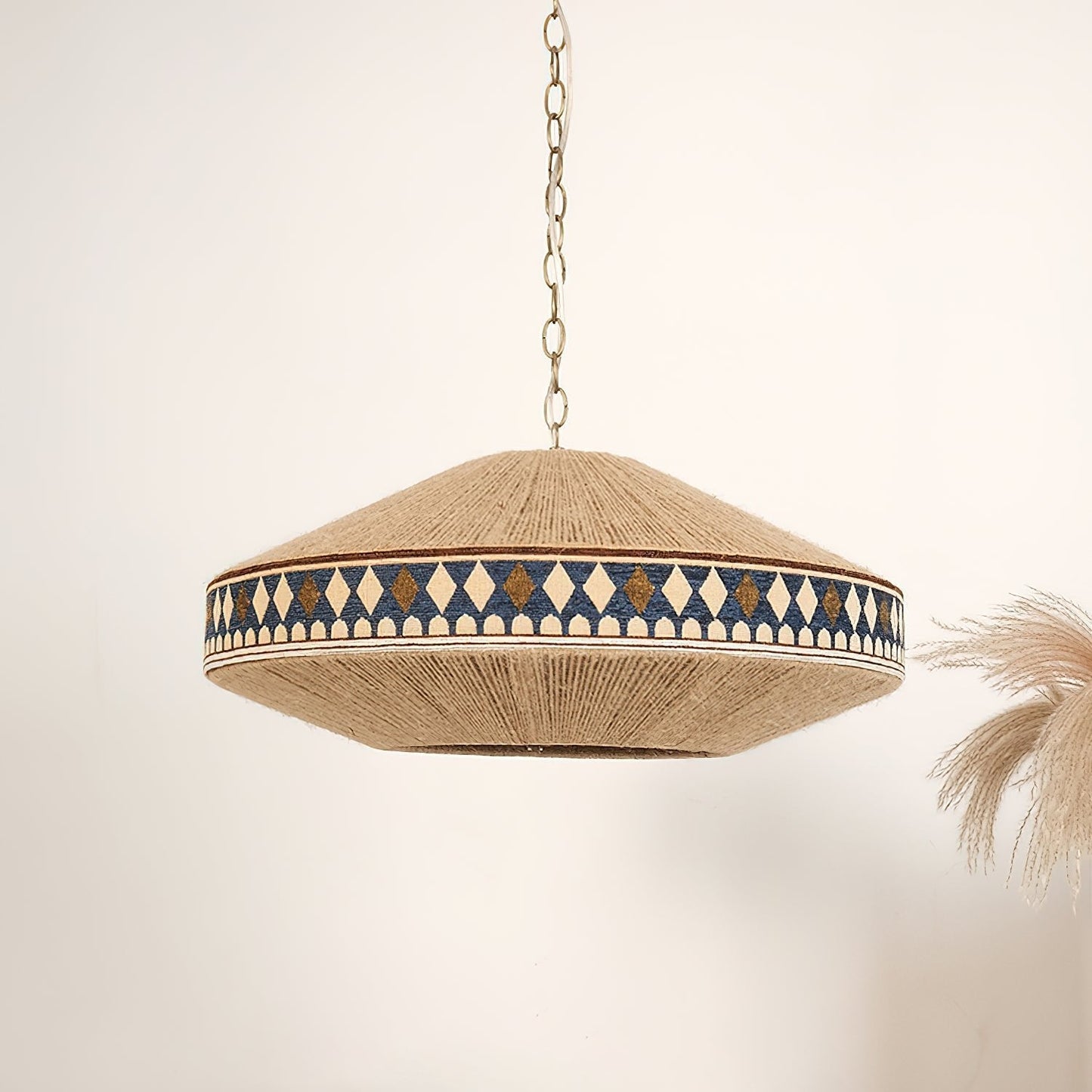 Suspension Bohemian Fringe - Lampe Pendante avec Franges et Design Tribal