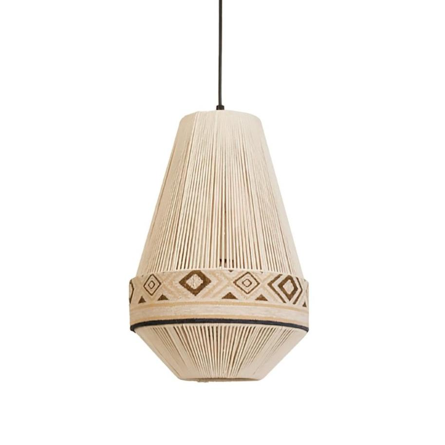Suspension Bohemian Fringe - Lampe Pendante avec Franges et Design Tribal