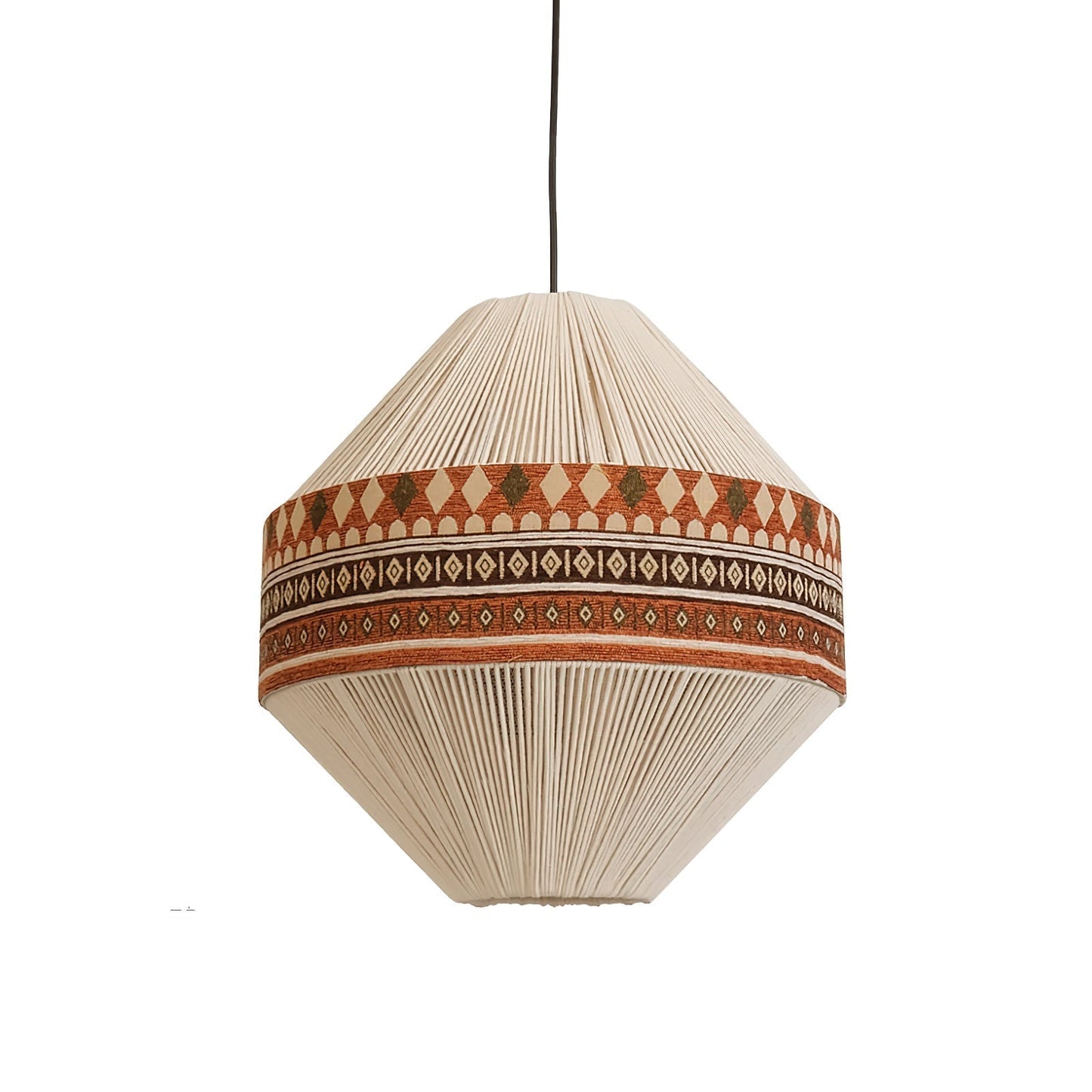 Suspension Bohemian Fringe - Lampe Pendante avec Franges et Design Tribal
