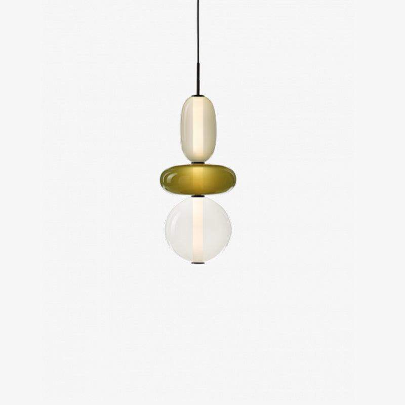 Suspension en Verre Candy – Luminaire Moderne LED avec Design Coloré