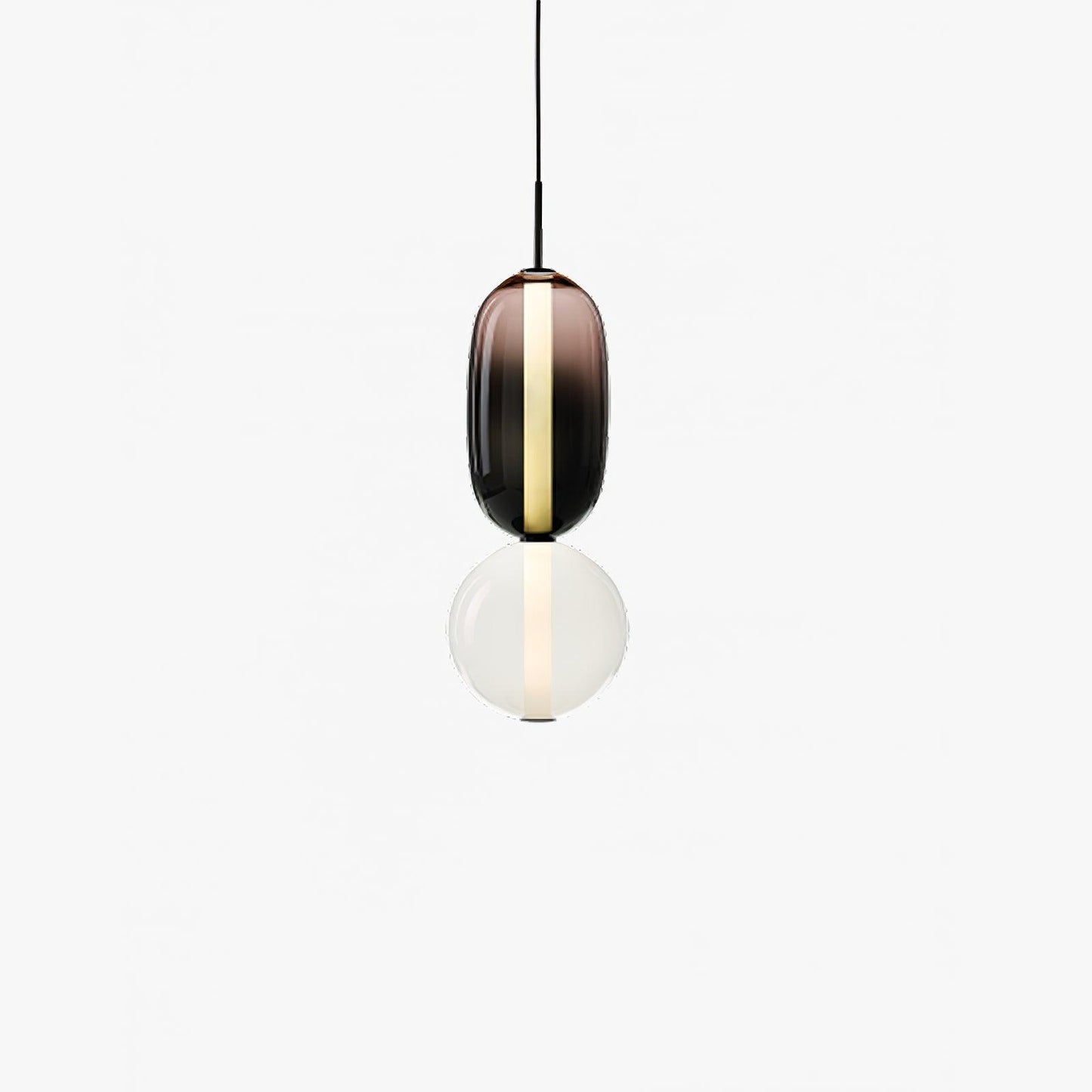 Suspension en Verre Candy – Luminaire Moderne LED avec Design Coloré