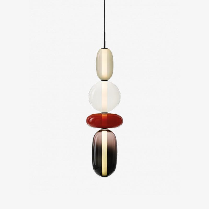 Suspension en Verre Candy – Luminaire Moderne LED avec Design Coloré
