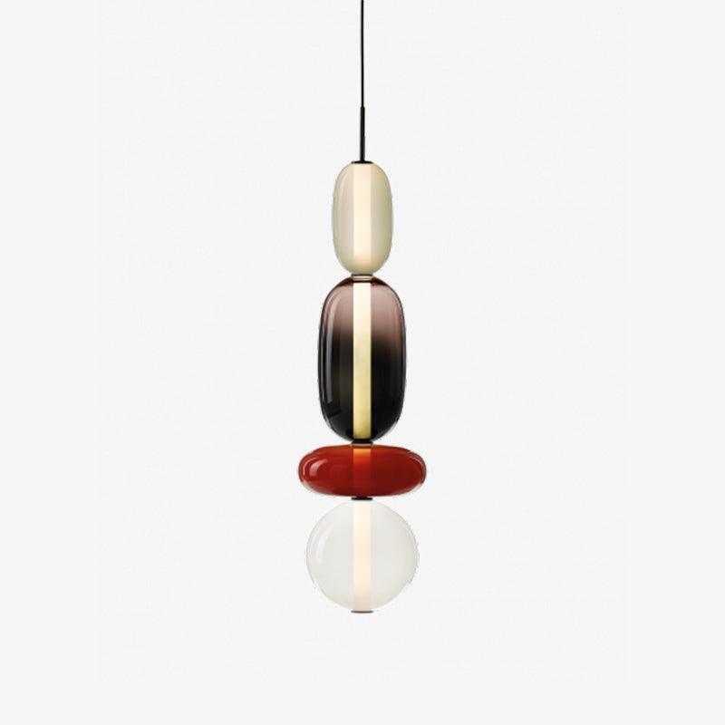 Suspension en Verre Candy – Luminaire Moderne LED avec Design Coloré