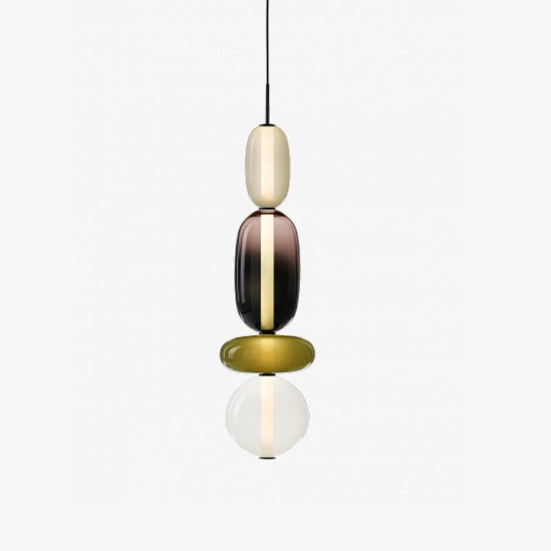 Suspension en Verre Candy – Luminaire Moderne LED avec Design Coloré