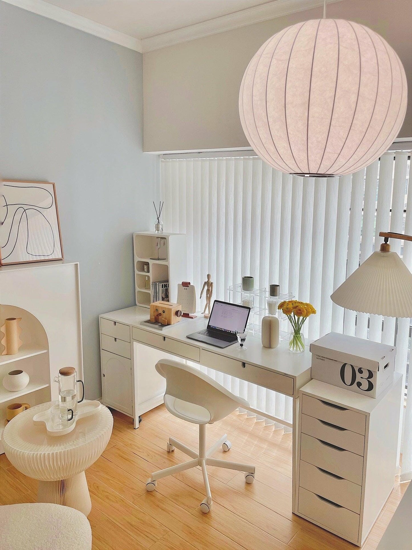 Suspension Nordic en Bois et Acier - Élégance Minimaliste pour Votre Intérieur