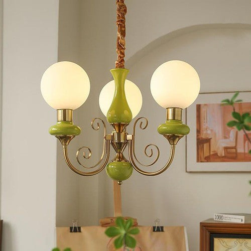 Chandelier Onyx Moderne – Luminaire Élégant en Métal et Verre pour Salon et Salle à Manger