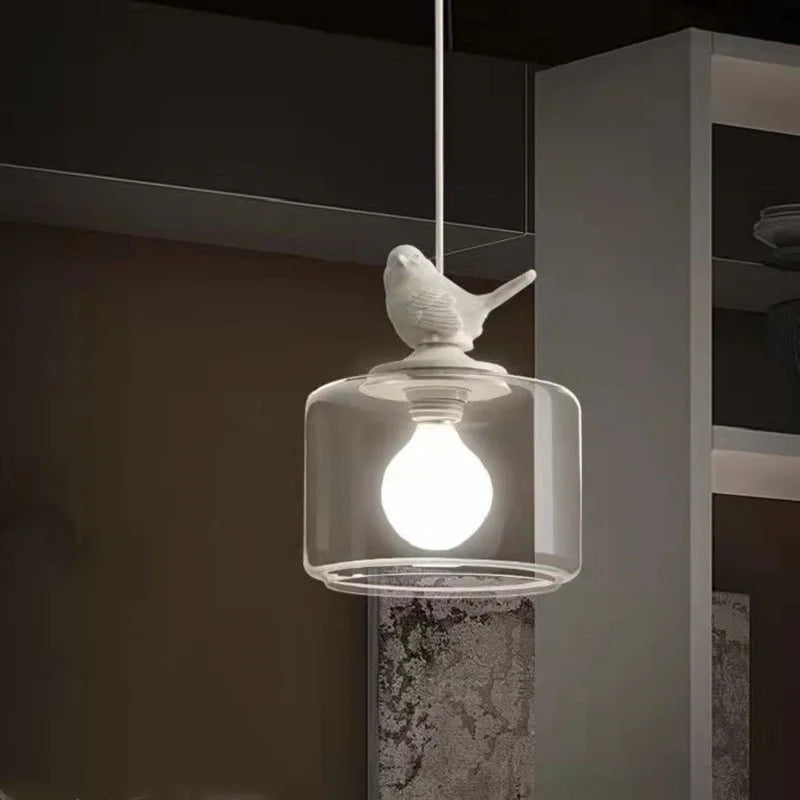 Suspension Élégante à Motif Oiseau – Design Naturel et Moderne
