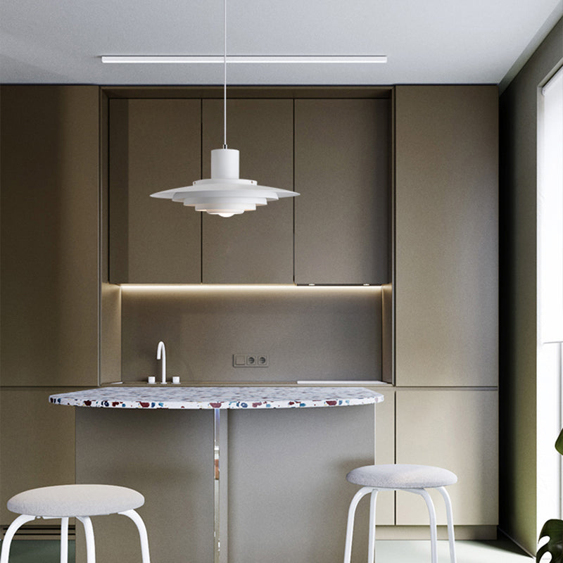 Suspension LED Moderne en Fer et Aluminium - Lampe Design Scandinave