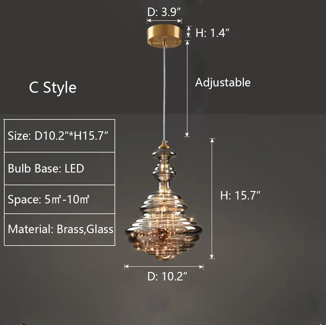 Suspension Moderne en Verre et Laiton – Éclairage Élégant pour Salon et Cuisine