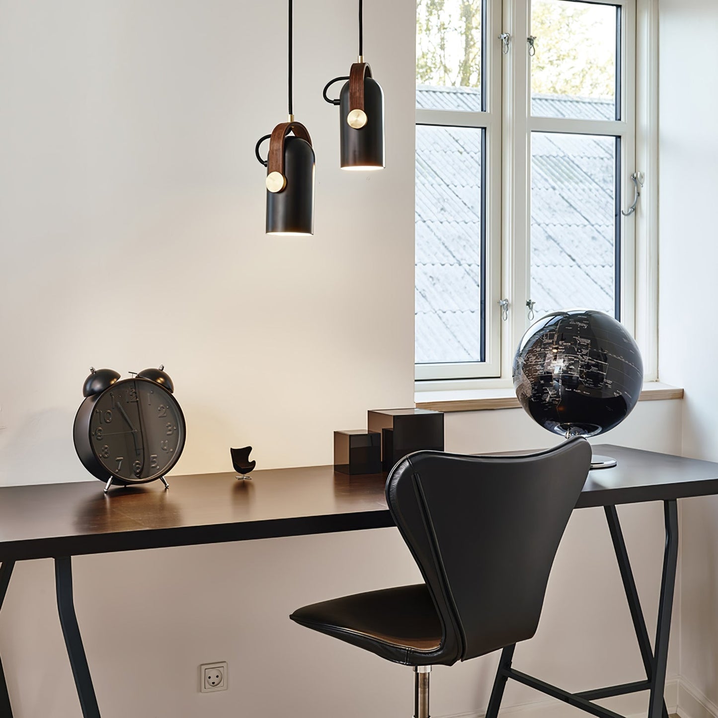 Suspension Industrielle Karronade - Lampe Design Marine en Métal et Fer pour Salon et Bureau
