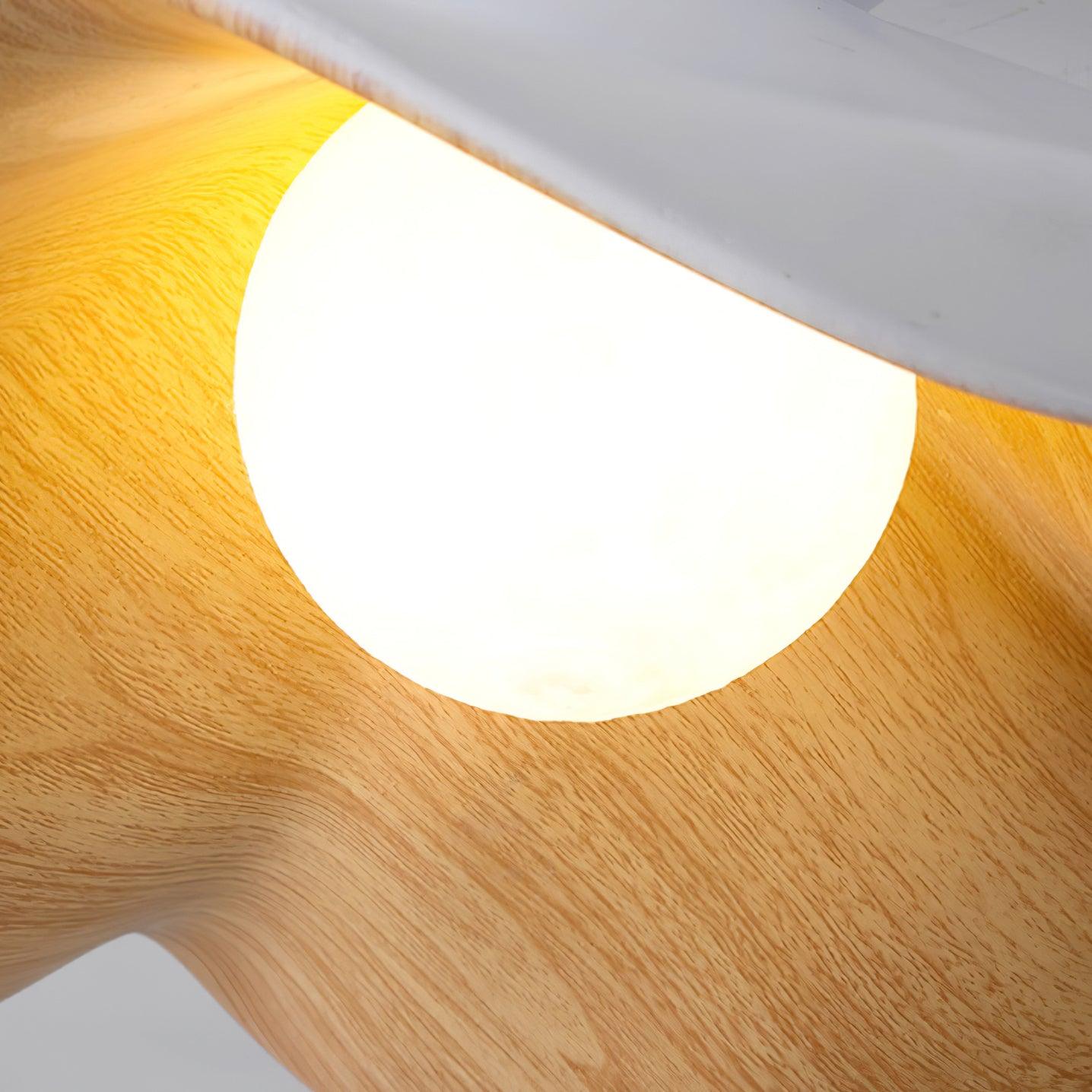 Suspension Casia Unique – Design Lotus avec Finition en Métal et Résine