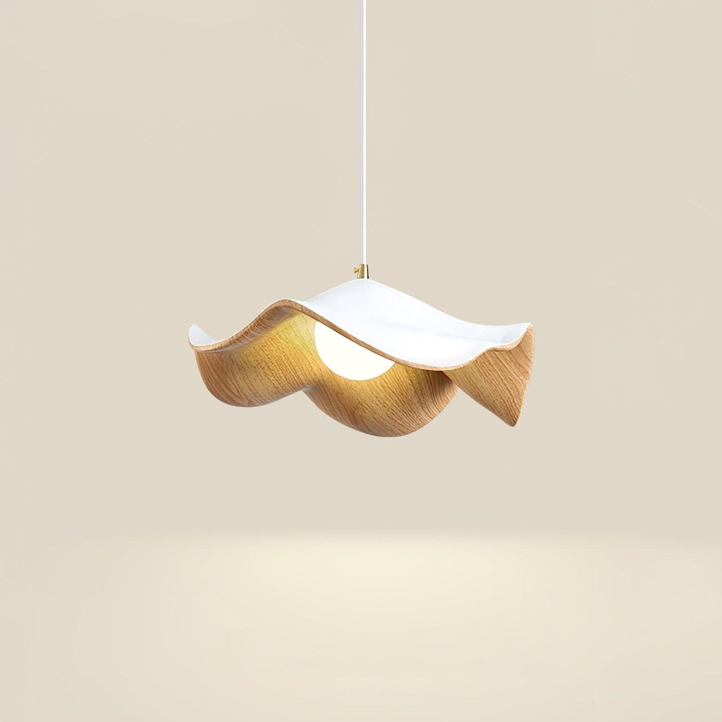 Suspension Casia Unique – Design Lotus avec Finition en Métal et Résine