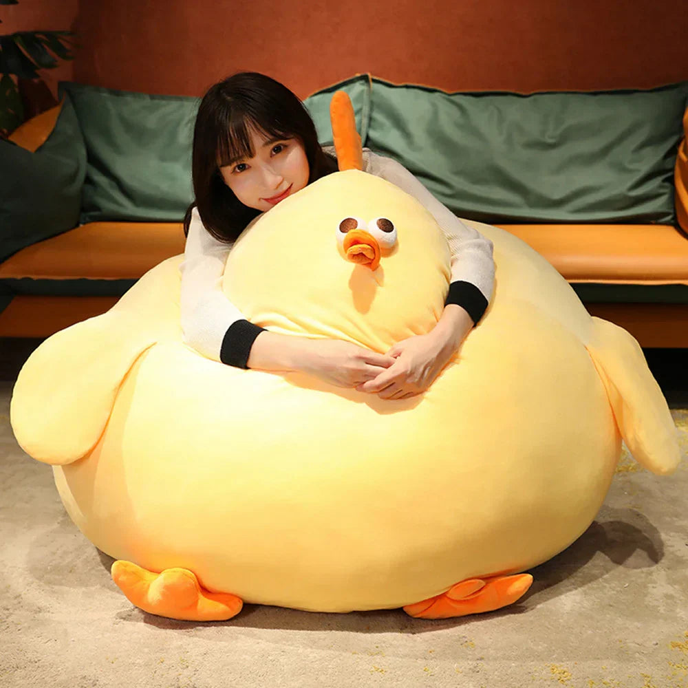 Peluche Géante BigChick CuddleBuddy – Coussin Doux et Compagnon de Câlins pour Enfants et Adultes