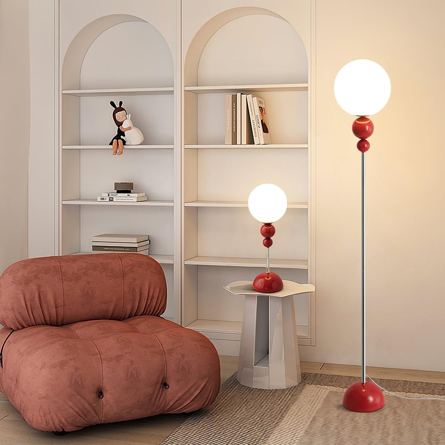 Lampe sur Pied Design Moderne en Métal et Verre - Éclairage Élégant pour Votre Intérieur