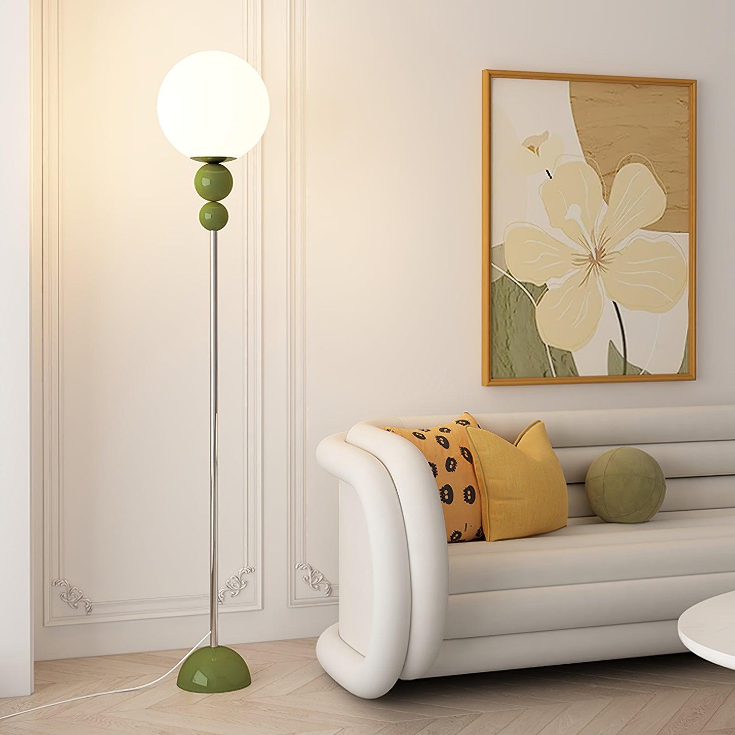 Lampe sur Pied Design Moderne en Métal et Verre - Éclairage Élégant pour Votre Intérieur