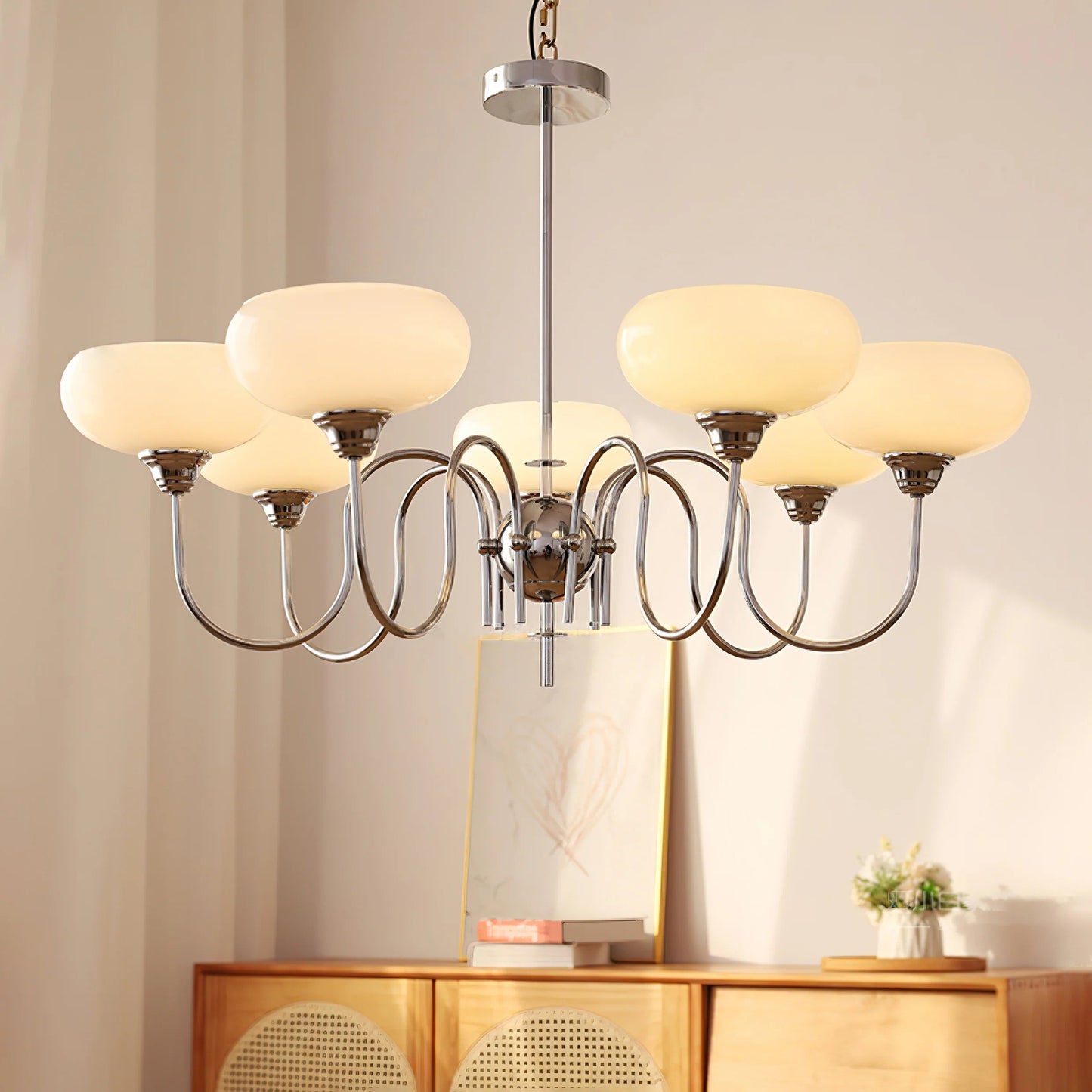 Chandelier Luxe en Verre et Métal – Élégance et Raffinement pour Votre Intérieur