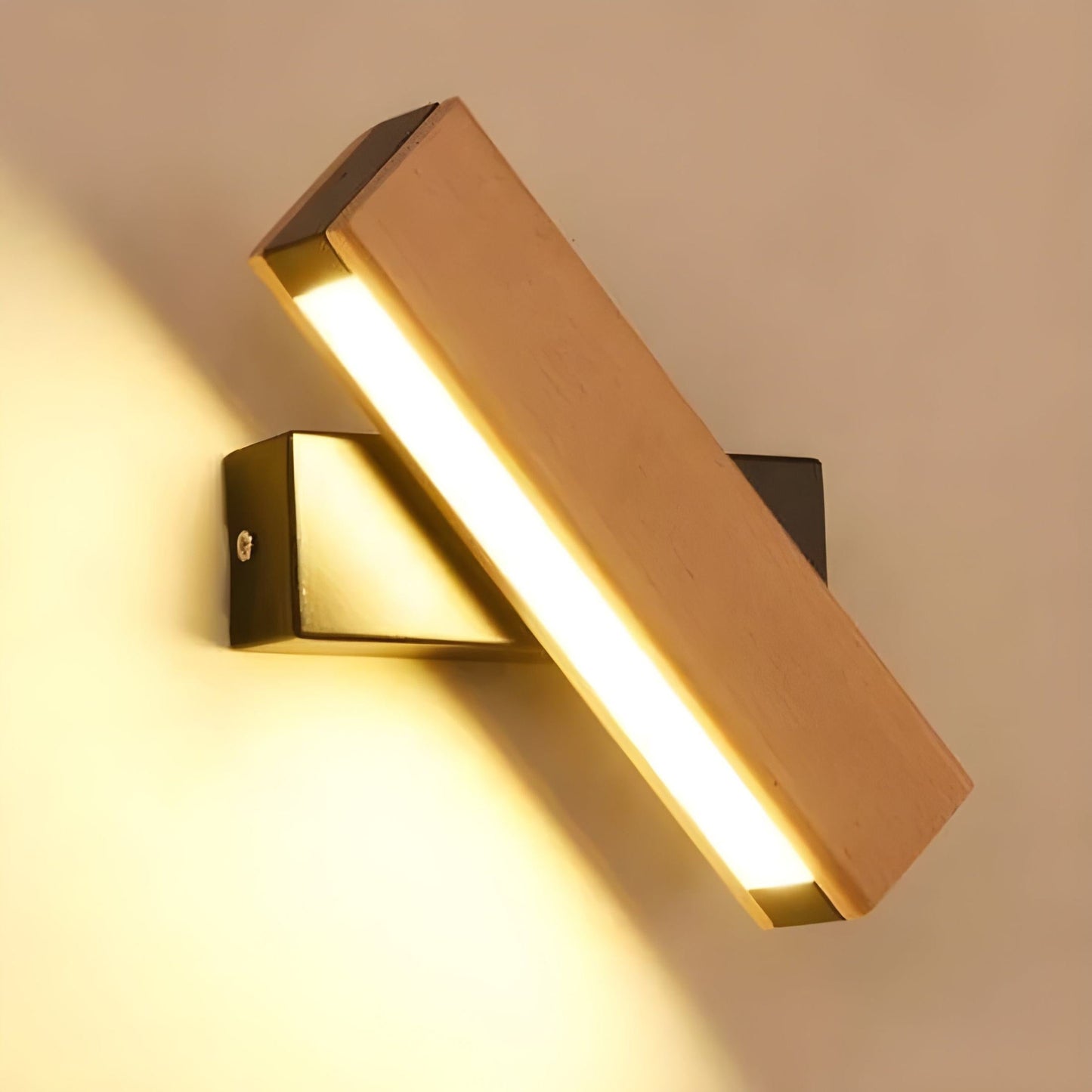 NordLume - Applique Murale en Bois Minimaliste