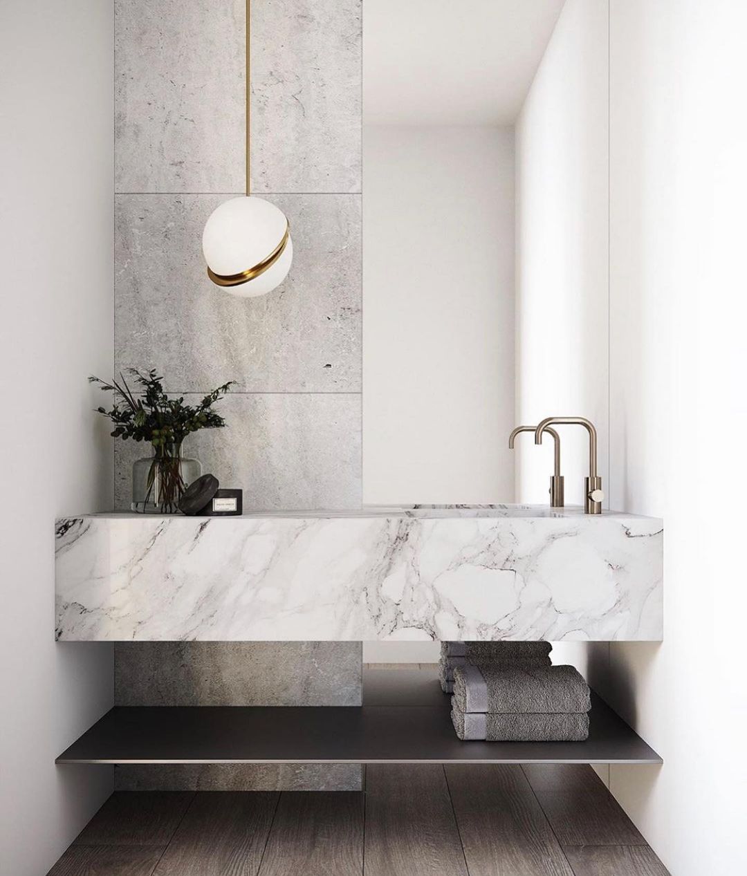 Suspension Mondsichel en Acryl et Laiton - Éclairage LED Moderne et Élégant