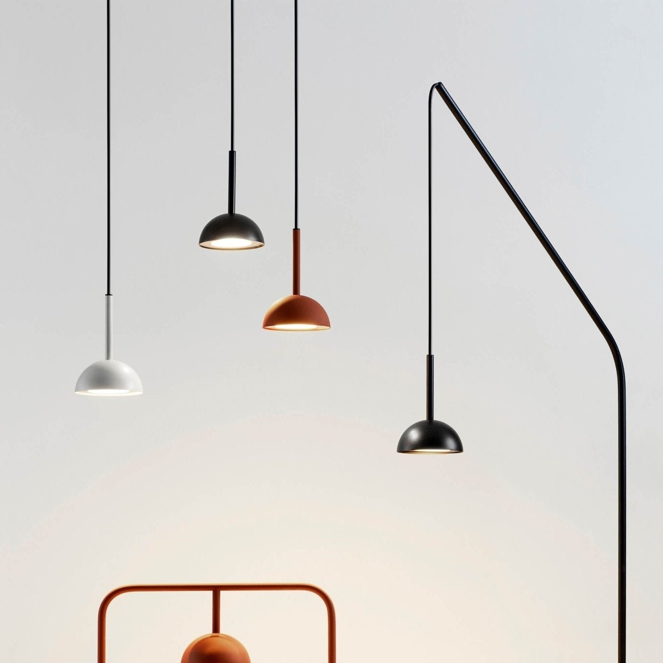 Suspension Cupolina - Lampe Moderne en Métal avec LED Intégrée