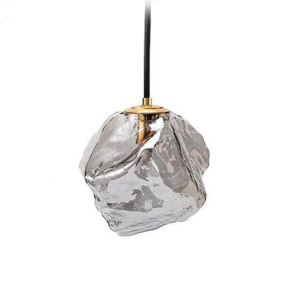 Suspension Lava Glass en Cuivre et Verre – Éclairage LED Moderne