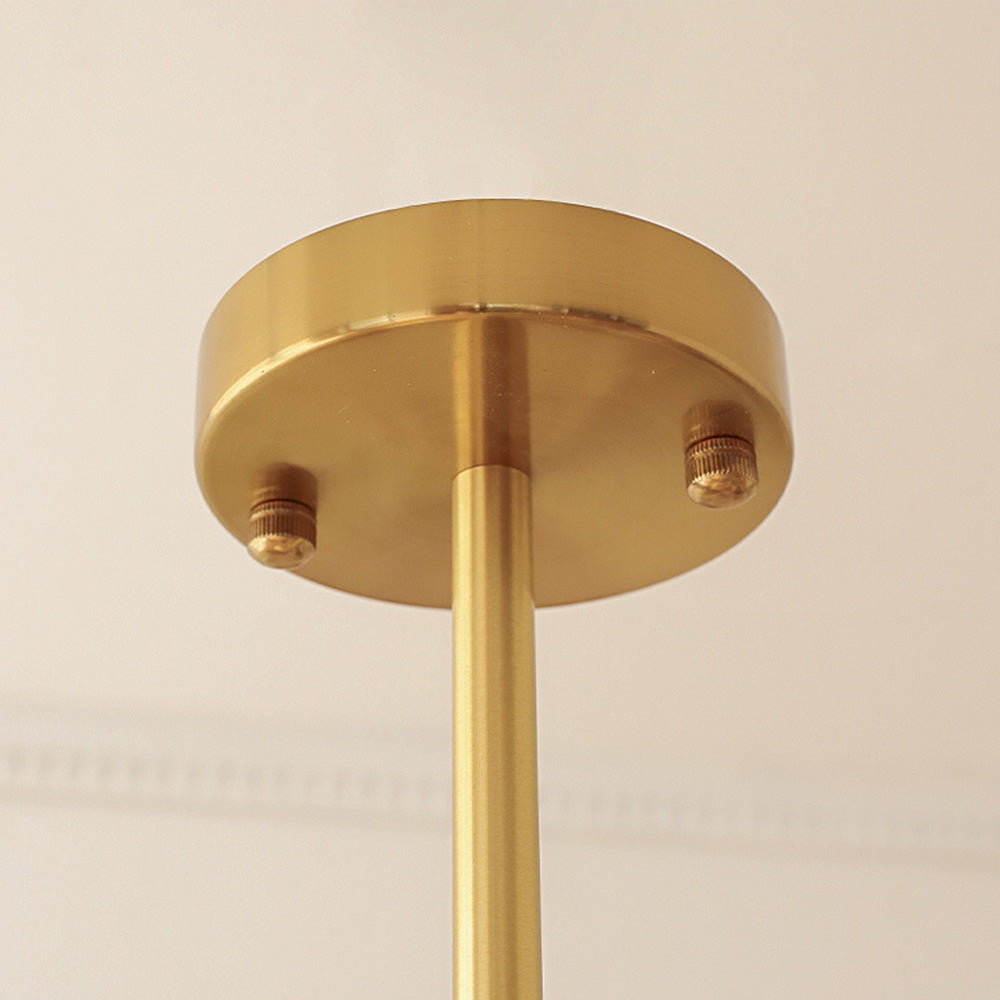Suspension Bauhaus en Verre Crème Jaune - Élégance Vintage et Design Moderne