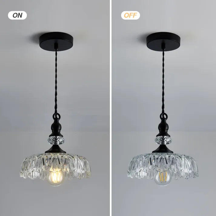 Suspension Murale Mini-Kücheninsel en Verre et Métal – Style Rétro Élégant