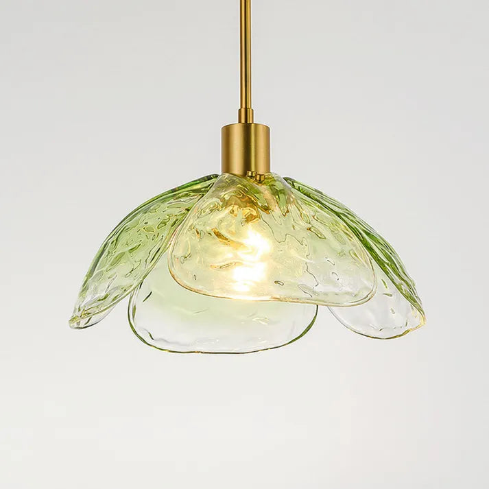 Suspension Fleurie Créative pour Table de Nuit – Éclairage Élégant en Verre pour Chambre et Salon