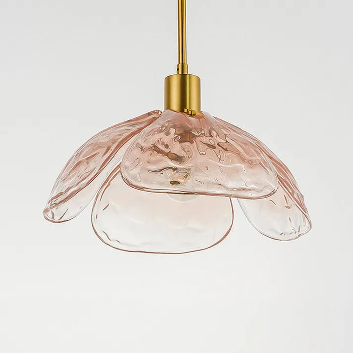 Suspension Fleurie Créative pour Table de Nuit – Éclairage Élégant en Verre pour Chambre et Salon