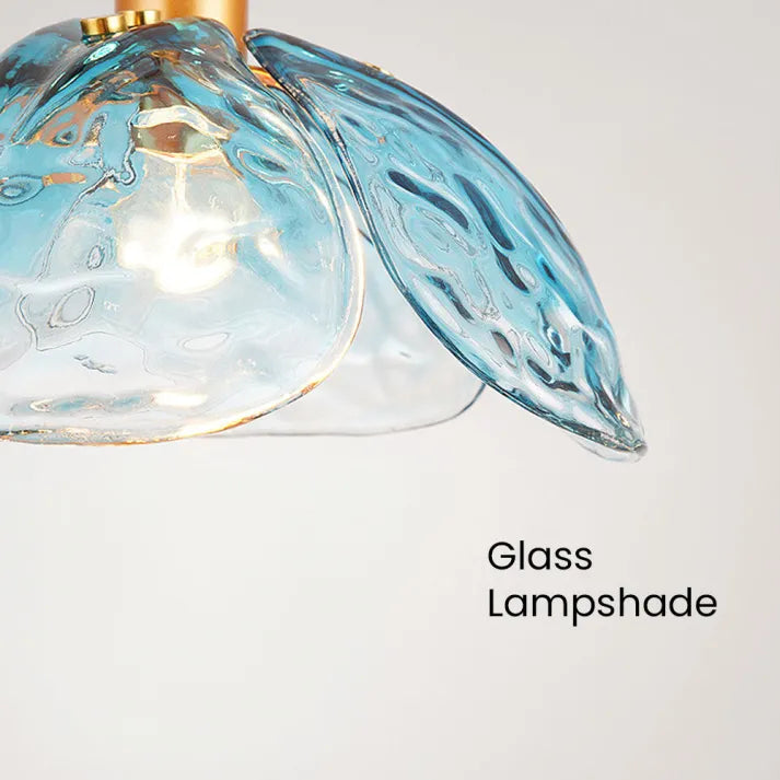 Suspension Fleurie Créative pour Table de Nuit – Éclairage Élégant en Verre pour Chambre et Salon
