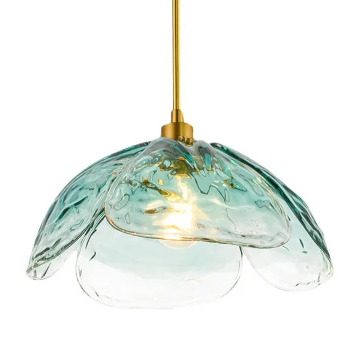 Suspension Fleurie Créative pour Table de Nuit – Éclairage Élégant en Verre pour Chambre et Salon