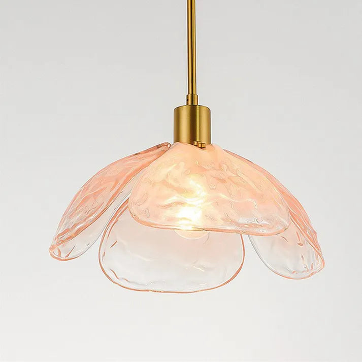Suspension Fleurie Créative pour Table de Nuit – Éclairage Élégant en Verre pour Chambre et Salon