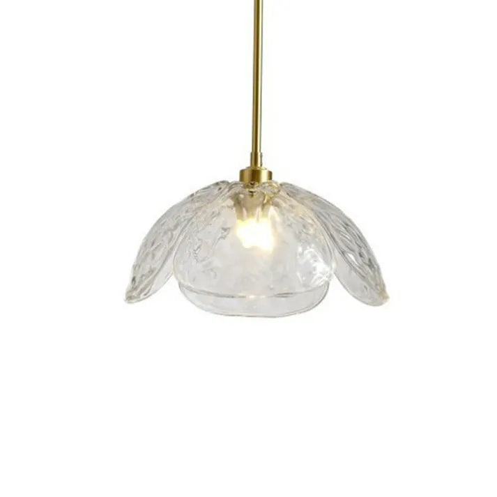 Suspension Fleurie Créative pour Table de Nuit – Éclairage Élégant en Verre pour Chambre et Salon