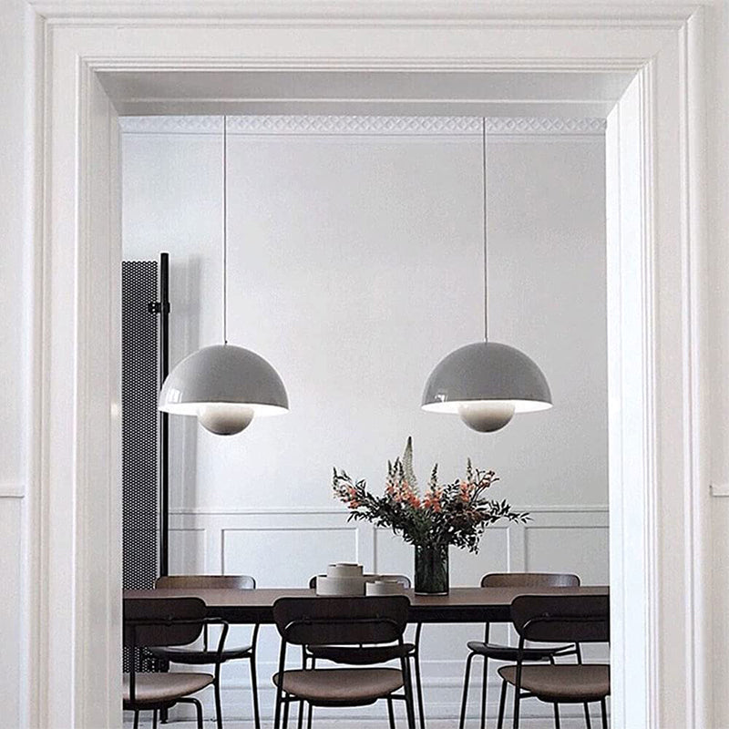 Suspension Auroraglo V2 - Lampe Moderne en Forme de Pot de Fleurs pour Chambre, Éclairage LED, Design Scandinave