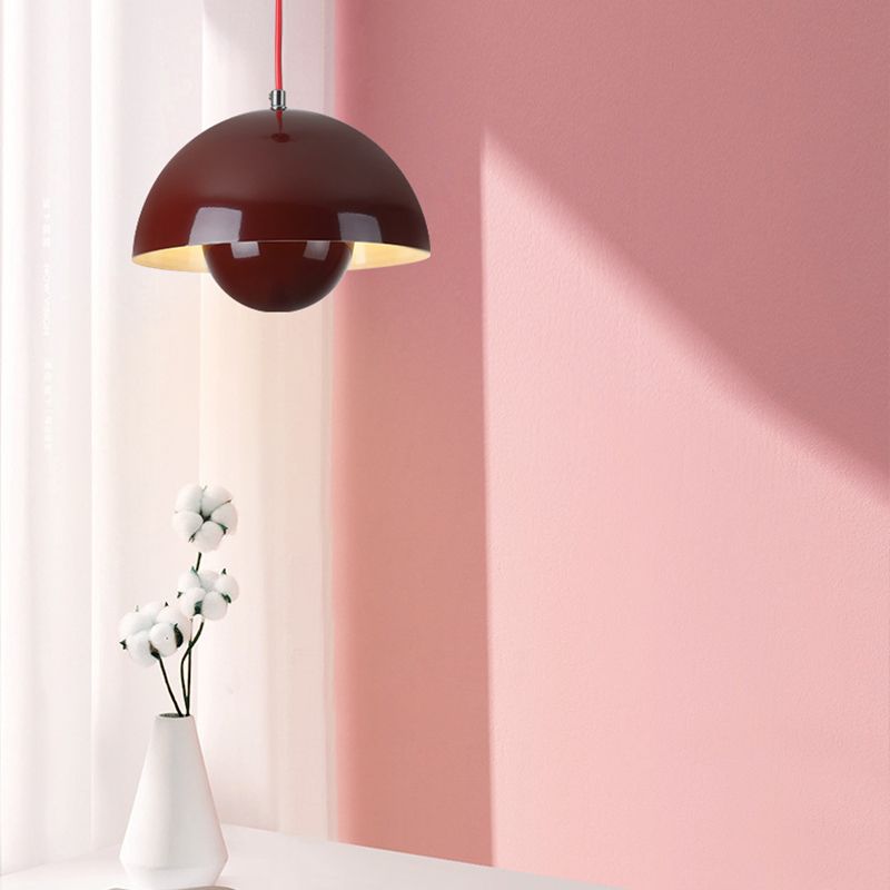 Suspension Auroraglo V2 - Lampe Moderne en Forme de Pot de Fleurs pour Chambre, Éclairage LED, Design Scandinave