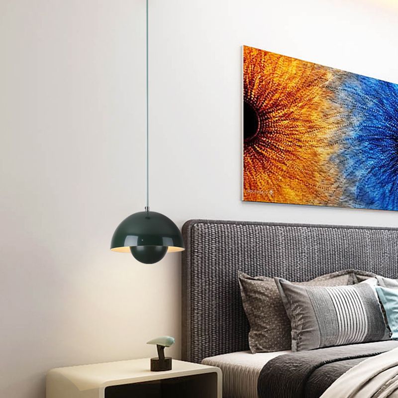 Suspension Auroraglo V2 - Lampe Moderne en Forme de Pot de Fleurs pour Chambre, Éclairage LED, Design Scandinave