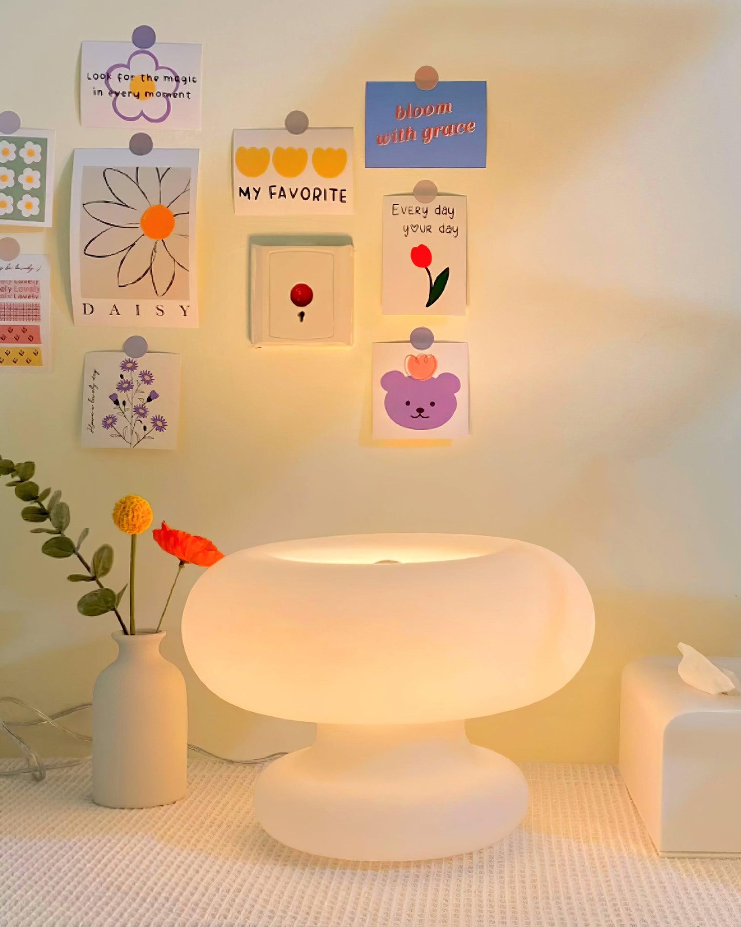 Lampe de Table Donut – Design Unique et Éclairage Doux pour une Ambiance Accueillante