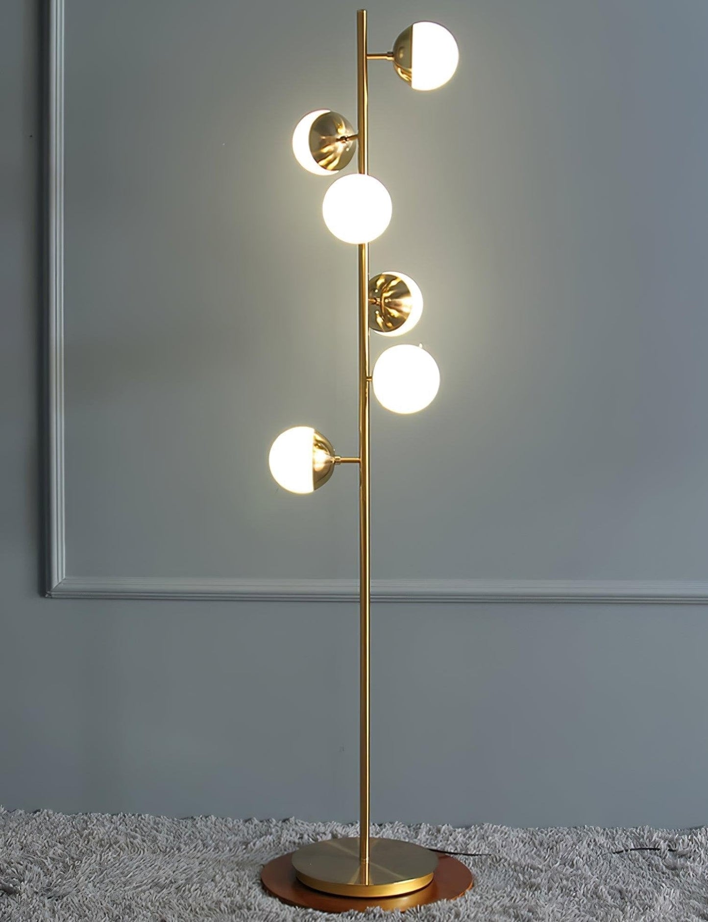 Lampe Arbre LED Doppler – Élégance Moderne avec Boules en Verre
